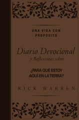 Una vida con propósito diario devocional cuero - Rick Warren