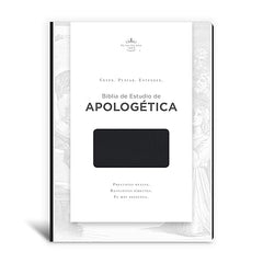 Biblia de estudio de apologética imitación piel negro- RVR 1960