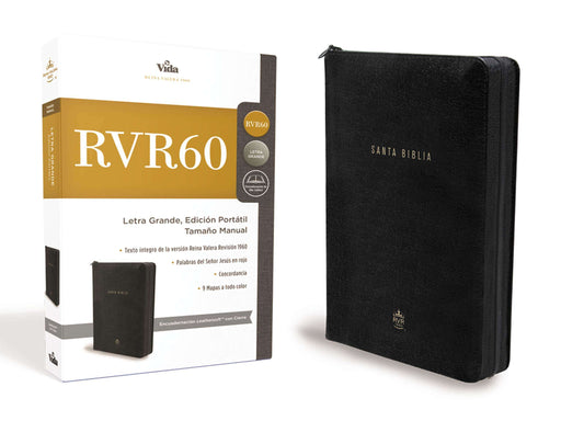 Santa Biblia tamaño manual con cierre letra grande - RVR 1960 - Coffee & Jesus