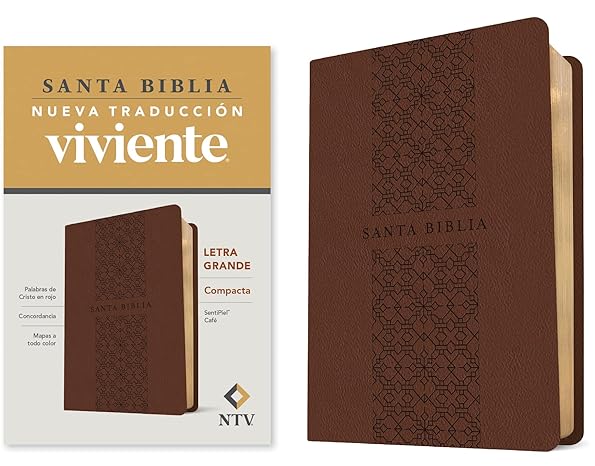 Santa Biblia edicion compacta cafe letra grande - NTV