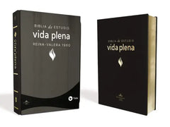 Biblia de estudio vida plena, piel negro - RVR 1960