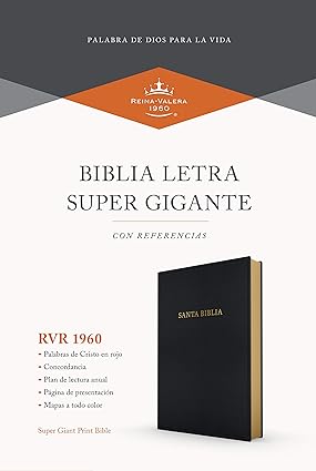 Biblia letra súper gigante negro imitación piel- RVR 1960