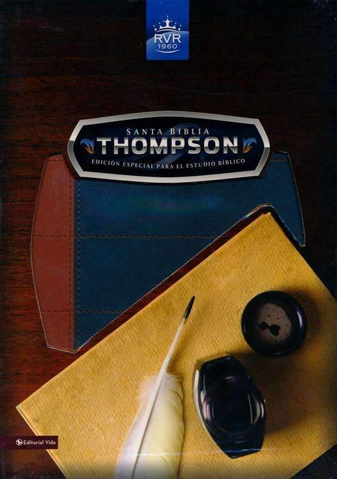 Santa Biblia Thompson azul/marrón edición especial para estudio - RVR 1960 - Coffee & Jesus