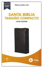 Biblia tamaño compacto letra grande con índice / Negro - RVR 1960