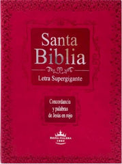 Biblia letra súper gigante, rosada - RVR 1960