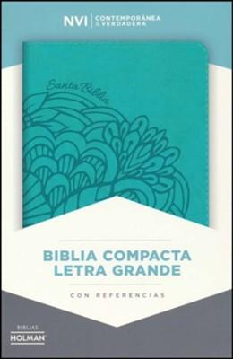 Biblia compacta letra grande aqua - NVI - Coffee & Jesus
