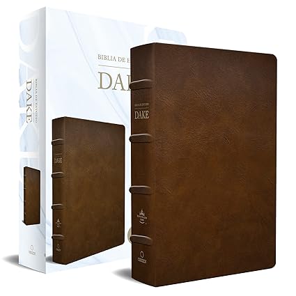 Biblia de estudio Dake tamaño grande piel marrón- RVR 1960