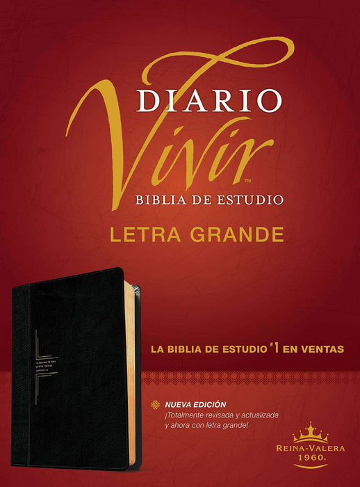 Biblia de estudio diario vivir letra grande - RVR 1960 - Coffee & Jesus