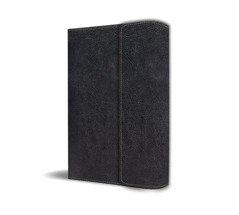 Biblia RVR 1960 letra grande tamaño manual, simil piel con solapa y imán