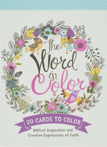 Postales para colorear Words in color- CAG