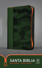 Santa Biblia,edición ziper bosque sentipiel verde - NTV