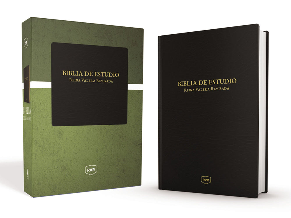 Biblia de estudio, piel negro - RVR 1960