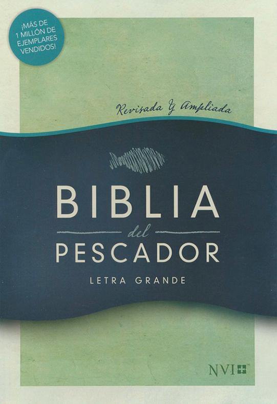 Biblia del pescador, letra grande, verde tapa dura - NVI - Coffee & Jesus