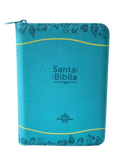 Santa Biblia RV 1960 azul - amarillo - Coffee & Jesus