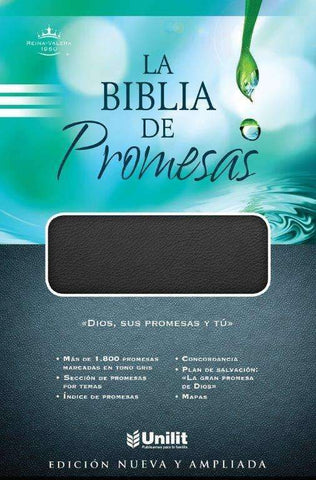 Biblia de promesas, imitación piel negra - RVR 1960