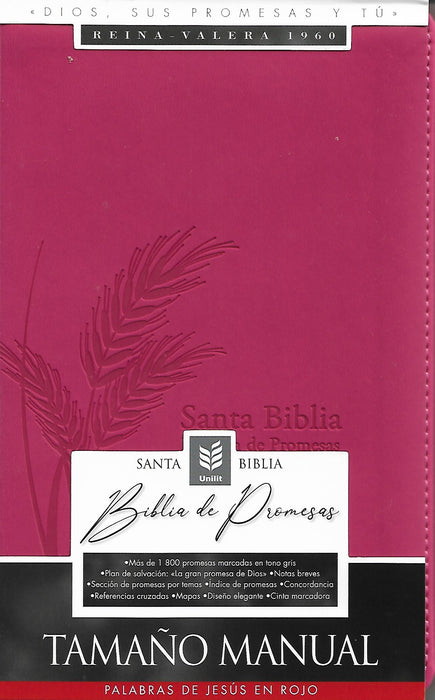 Biblia de promesas, fucsia - RVR 1960