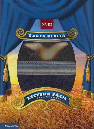 Biblia Lectura Facil Letra Grande - NVI - Gris Azul