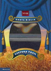 Biblia Lectura Facil Letra Grande - NVI - Gris Azul