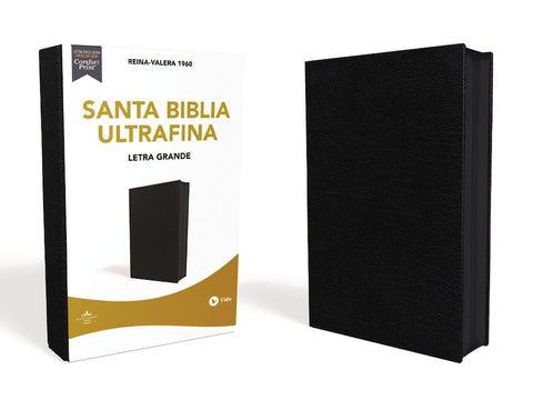 Biblia ultrafina letra grande con cierre / Negro - RVR 1960