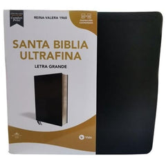Biblia ultrafina letra grande / Negro - RVR 1960