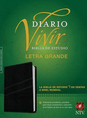 Biblia de estudio del diario vivir, color negro y letra grande - NTV