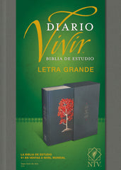 Biblia de estudio del diario vivir letra grande árbol- NTV