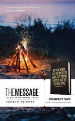 The Message Compact Bible, soft leather-look, black