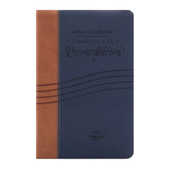 Biblia de estudio llamados a la reconciliación café/azul - RVR 1960
