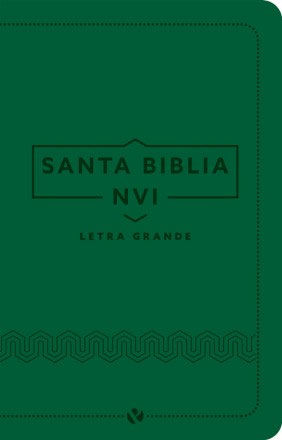 Biblia Letra Grande Cuero Italiano Verde - NVI