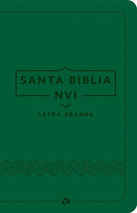 Biblia Letra Grande Cuero Italiano Verde - NVI