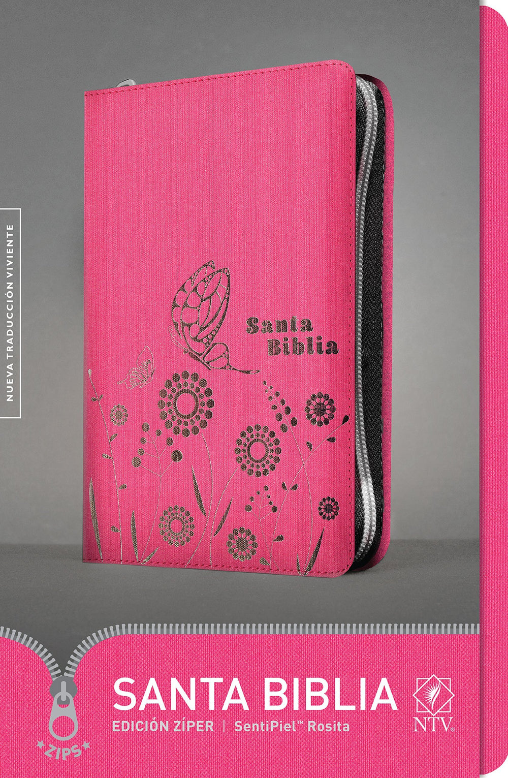 Santa Biblia edición ziper, rosa - NTV