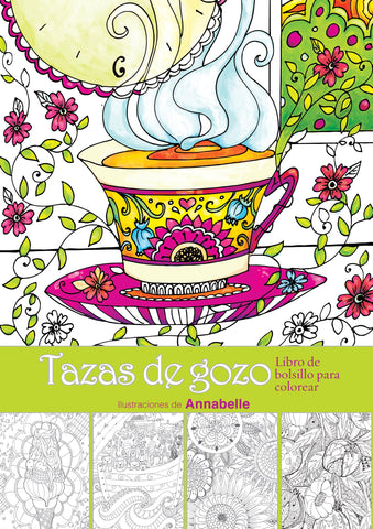Tazas de gozo: libro para colorear
