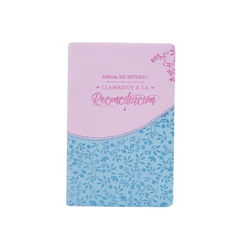 Biblia de estudio llamados a la reconciliación azul/rosado - RVR 1960