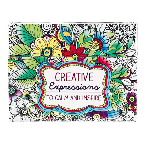 Tarjetas para colorear creative expresions