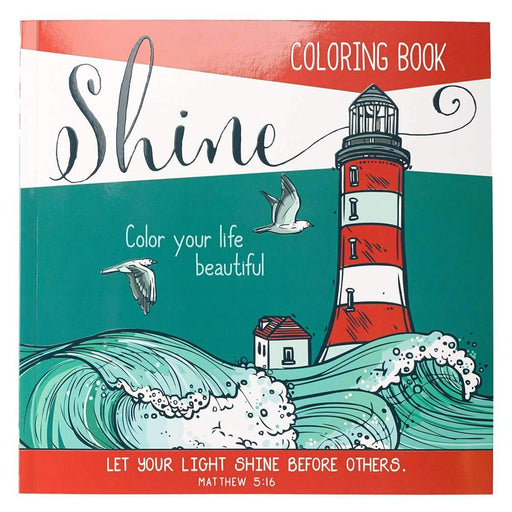 Libro Para Colorear - "Shine" Color Your Life Beautiful - Ta - Coffee & Jesus