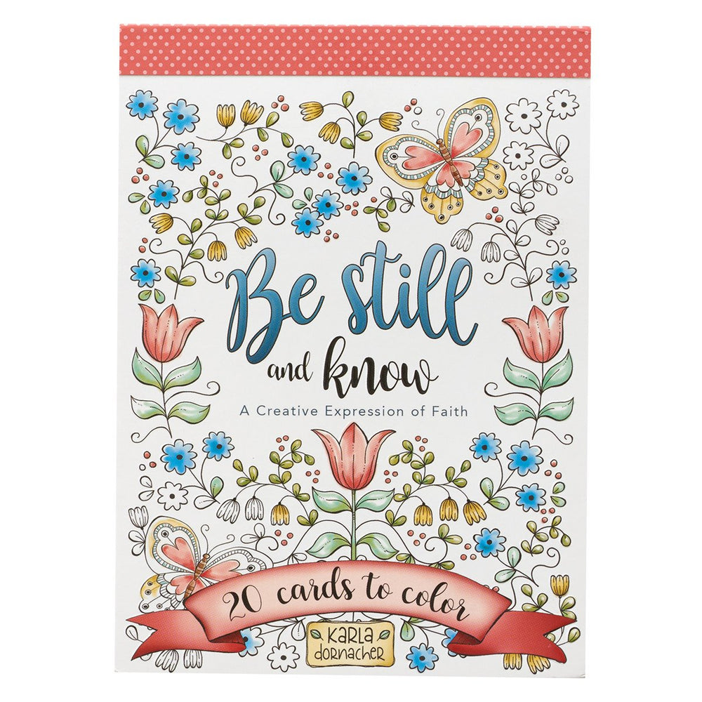 Postales para colorear - Be still & know