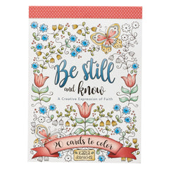 Postales para colorear - Be still & know