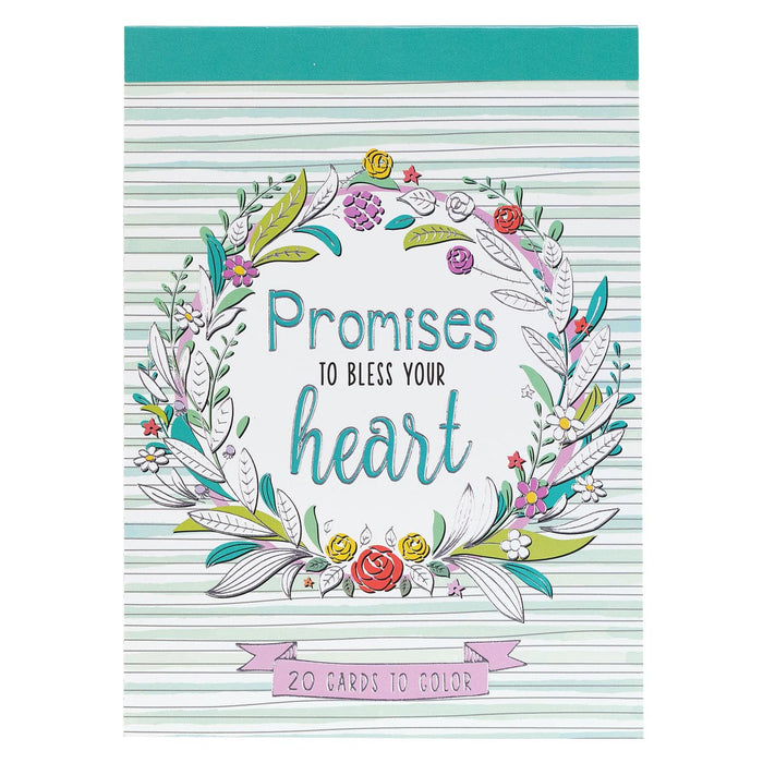 20 Tarjetas para colorear: Promises to bless your heart