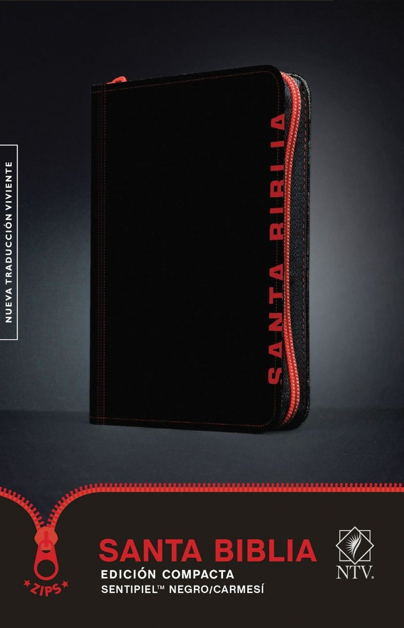 Santa Biblia Edición Compacta Negro con Zipper - NTV