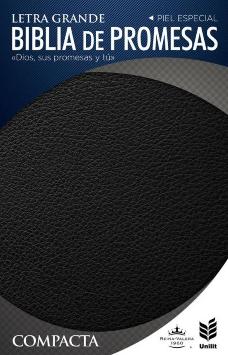 Biblia de promesas, compacta negra zipper - RVR 1960