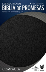Biblia de promesas, compacta negra zipper - RVR 1960
