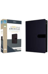 Biblia ultrafina compacta azul gris con cierre - LBLA