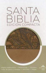 Santa Biblia edición compacta - RVR 1960 - Imitación piel café