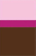 Biblia Héroes, imitación piel rosa/café - NVI