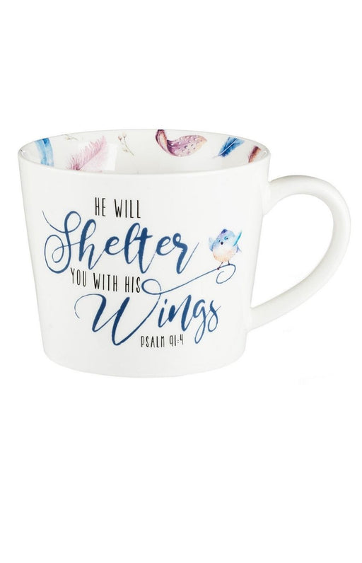Mug - He will shelter you - Coffee & Jesus