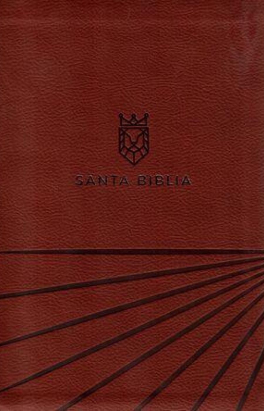 Biblia letra grande con cierre, café - RVR 1960