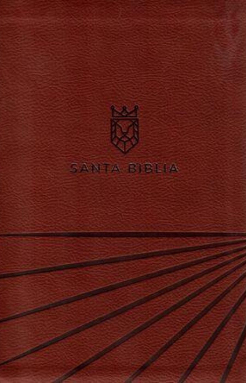 Biblia letra grande con cierre, café - RVR 1960