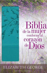 Biblia de la mujer conforme al corazón de Dios, turquesa - RVR 1960
