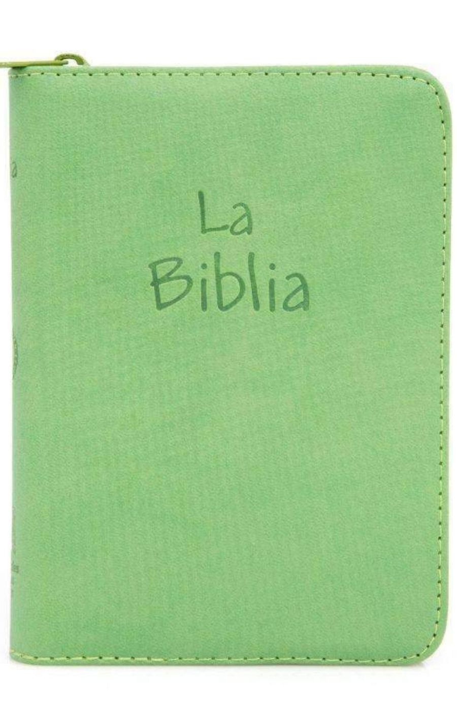 Biblia mediana verde con cierre - TLA