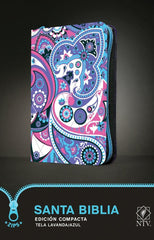 Santa Biblia, edición compacta, tela azul lavanda - NTV